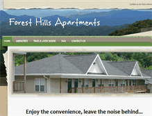 Tablet Screenshot of foresthillsapts.net